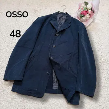 [ OSSO ] 일본제 남성용 고급 코듀로이 테일러드 자켓 네이비 48