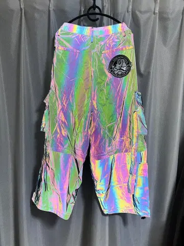 [ 미사용 새상품 ] GALFY 갈피 레인보우 컬러 카고 팬츠