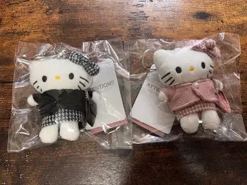 로리즈팜 키티 트위드 블랙 핑크 토이 키