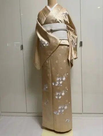 츠케사게 팔레놉시스 자수 L 사이즈 이중 기모노 기모노 오시타테아게