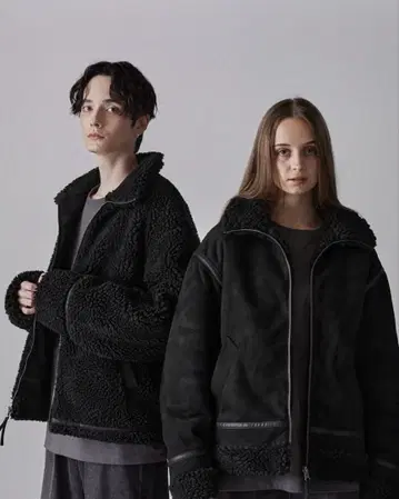 CLEL 리버서블 페이크 무스탕 자켓