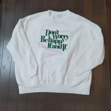 FADE 화이트 맨투맨 트레이닝복 사이즈 2