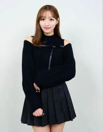 Darich DD 케이블 니트 앙상블 BLK