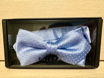 FAIRFAX 스카이블루 도트 무늬 보타이
