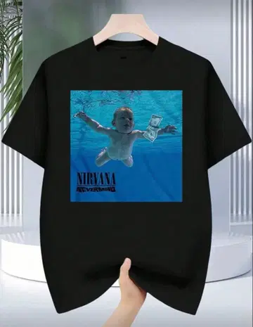 NIRVANA 그래픽 T셔츠 블랙