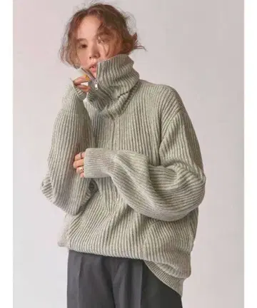 Ungrid 하프 지퍼 니트