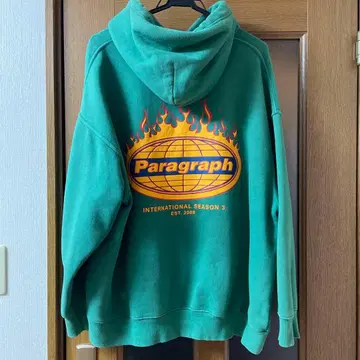 Paragraph 프레임 디자인 그린 후드티