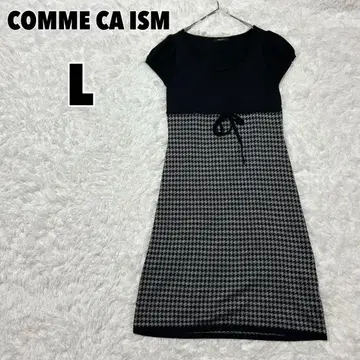 COMME CA ISM (L) 하운드투스 니트 원피스