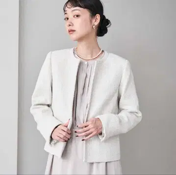 coen 세레모니 트위드 자켓 x 원피스 세트