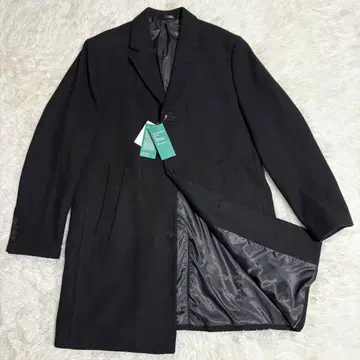 [택 포함] H&M 체스터 코트 남성용 울 블랙