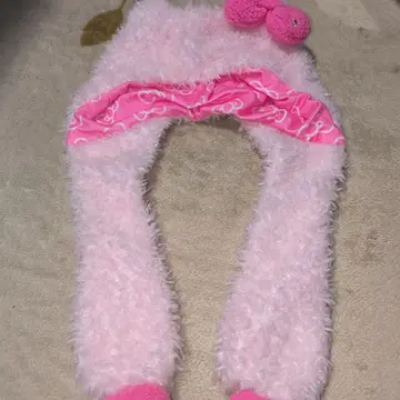 USJ 키티 모자 복슬복슬