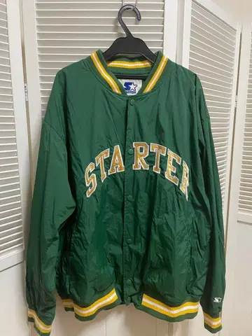 STARTER 바시티 자켓 그린 M 사이즈