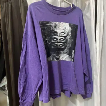 TIGHTBOOTH 롱티 퍼플 L 사이즈 코튼