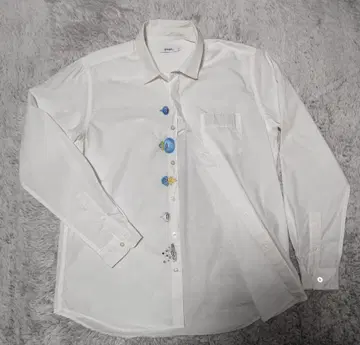 graniph 드래곤 퀘스트 긴팔 셔츠 자수 슬라임