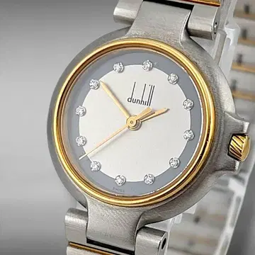 [ 새상품 배터리 작동 ] 던힐 밀레니엄 12P 다이아 여성용 손목시계