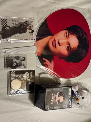 메구로 렌 부채와 굿즈 세트