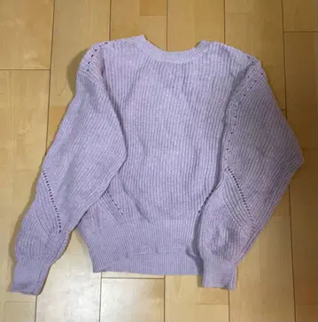 [ allureville 캐시미어 혼방 니트 ] 라벤더 사이즈 2