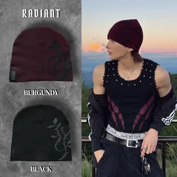 RADIANT 버건디 비니