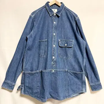 L 사이즈! snowpeak 데님 유틸리티 풀오버 셔츠