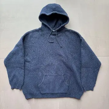 80s 90s L.L.Bean 코튼 니트 후드티 네이비 XL