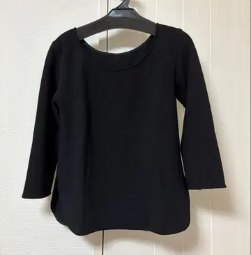 NOBLE 니트 라이크 조젯 2way 블라우스 블랙