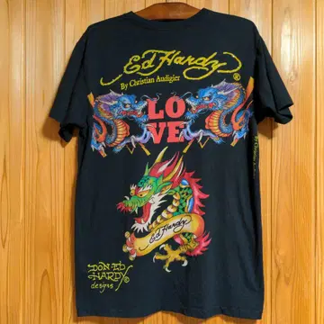 Ed Hardy 에드하디 T셔츠 블랙 컬러 드래곤 LOVE 용