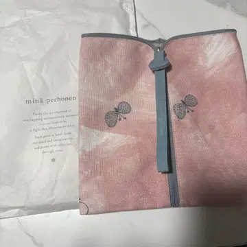 미나 페르호넨 나비 자수 파우치 핑크
