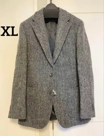 [ SALE ] 해리스 트위드 테일러드 자켓 그레이 헤링본 XL