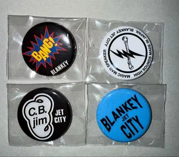 블랑키 제트 시티 POP-UP 가챠 캔뱃지 4개 세트