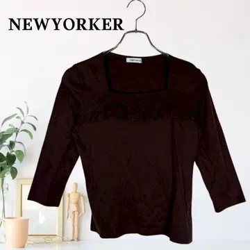 zB730 [ L ] NEWYORKER 프릴 풀오버 티셔츠 리브