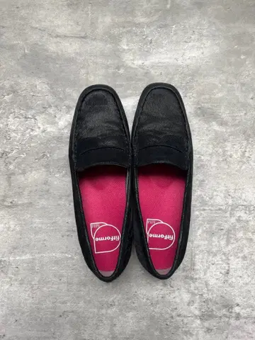 블랙 스웨이드풍 로퍼