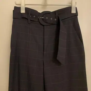 ZARA 네이비 체크 무늬 슬랙스 S~M