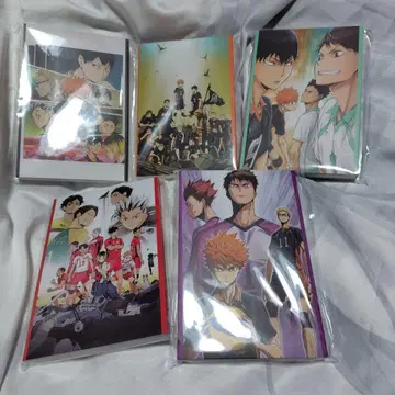 하이큐!! happy 복권 G상 엽서북 전5종 컴플리트