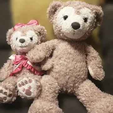 브라운 봉제 인형 세트 (대 소)