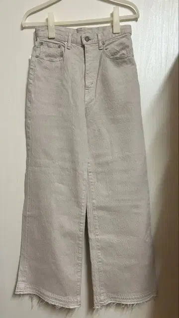 라이트 그레이 와이드 레그 데님 택 포함 새상품