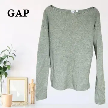 zB939 [ XS ] GAP 보트넥 리브 니트 리브 드롭 숄더