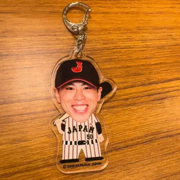 사무라이 재팬 빅 페이스 키링 이소하타 료타 홋카이도 일본햄 파이터즈