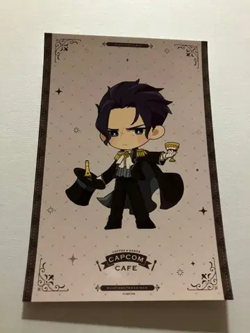 역전재판 반 지크스 엽서 혜택 캡콤 카페 매지션