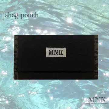 샤그 파우치 | 블랙 x 레오파드 카키