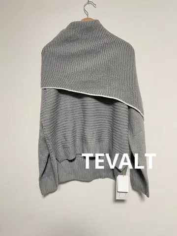 미사용 택 포함 TEVALT 비대칭 디자인 니트 38