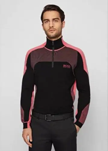 HUGO BOSS 휴고보스 하프 지퍼 니트 스웨터 (XL)