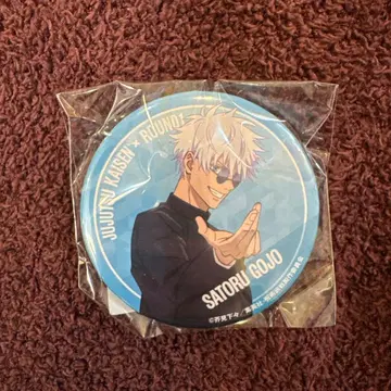 주술회전 라운드원 콜라보 캔뱃지 고죠 사토루