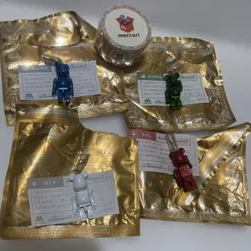 모스버거 베어브릭 2003 참 금속 4종 미사용