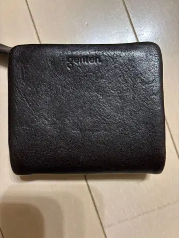 genten 블랙 접이식 지갑