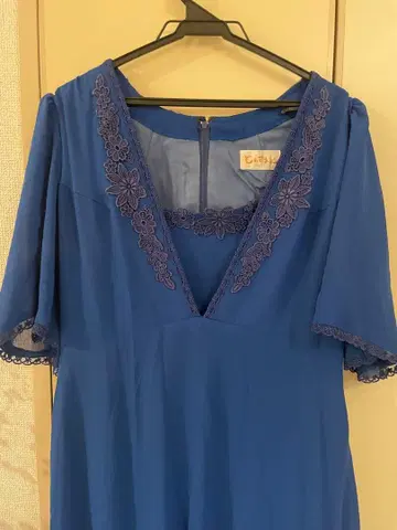 롱 드레스 로얄 블루 빈티지 연주회