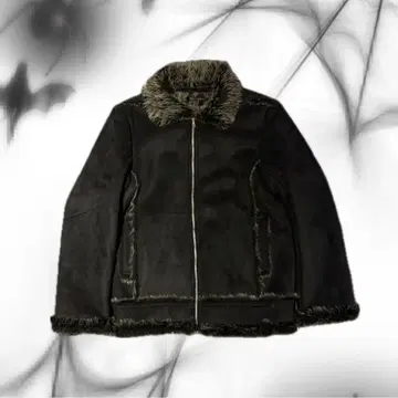 00s archive fake fur mouton jacket