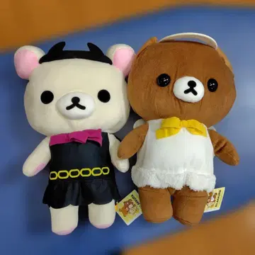 리락쿠마 천사와 악마 봉제 인형 XL 2세트