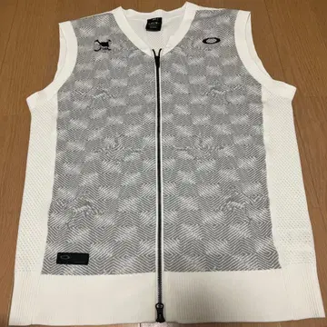 OAKLEY 집업 베스트 XL 화이트/그레이