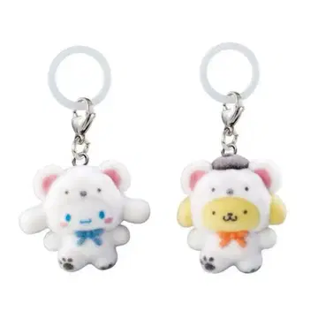 산리오 메지루시 액세서리 포근포근 스노우 시나모롤 폼폼푸딩