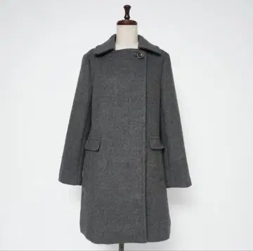 엠마 제이 울 코트 그레이 피 코트